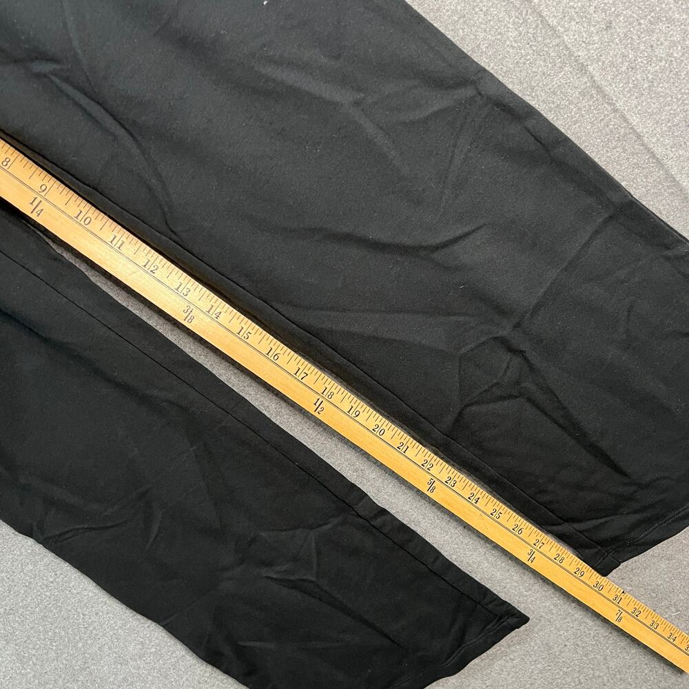 Sport Savvy Regular French Terry Bootcut Pant w/ Wide Waistband Black, Large - Picture 6 of 8